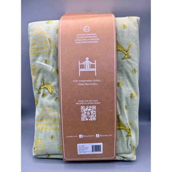 JuJuBe "Be Sleepy" 2-Pack Fitted Crib Sheets 100% Organic Cotton Jersey - Picture 4 of 7